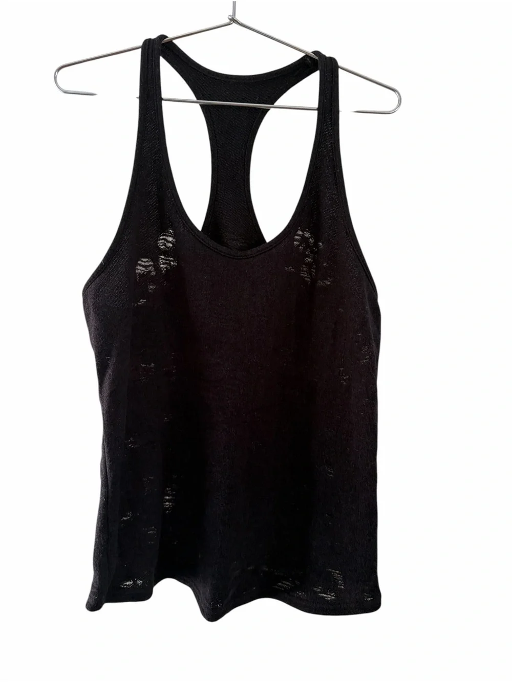 Alo Black Racerback Tank Top - Women's Casual athleisure tank